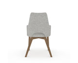 Canadel Downtown Norr Dining Chair in Pecan Washed, 7C Fabric, back view