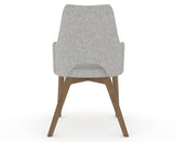 Canadel Downtown Norr Dining Chair in Pecan Washed, 7C Fabric, back view
