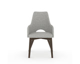 Canadel Downtown Norr Dining Chair in Hazelnut Washed, 7C Fabric, front view