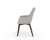 Canadel Downtown Norr Dining Chair in Hazelnut Washed, 7C Fabric, side view