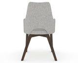 Canadel Downtown Norr Dining Chair in Hazelnut Washed, 7C Fabric, back view