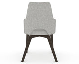 Canadel Downtown Norr Dining Chair in Davy's Grey, 7C Fabric, back view