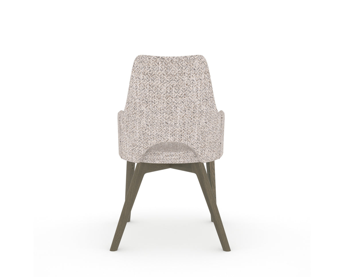 Canadel Downtown Norr Dining Chair in Shadow, FP Crypton®, back view