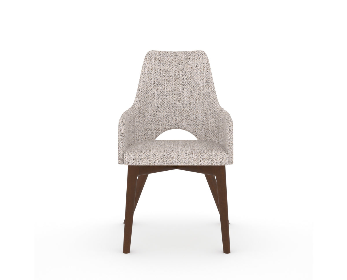 Canadel Downtown Norr Dining Chair in Cognac Washed, FP Crypton®, front view