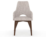 Canadel Downtown Norr Dining Chair in Cognac Washed, FP Crypton®, front view