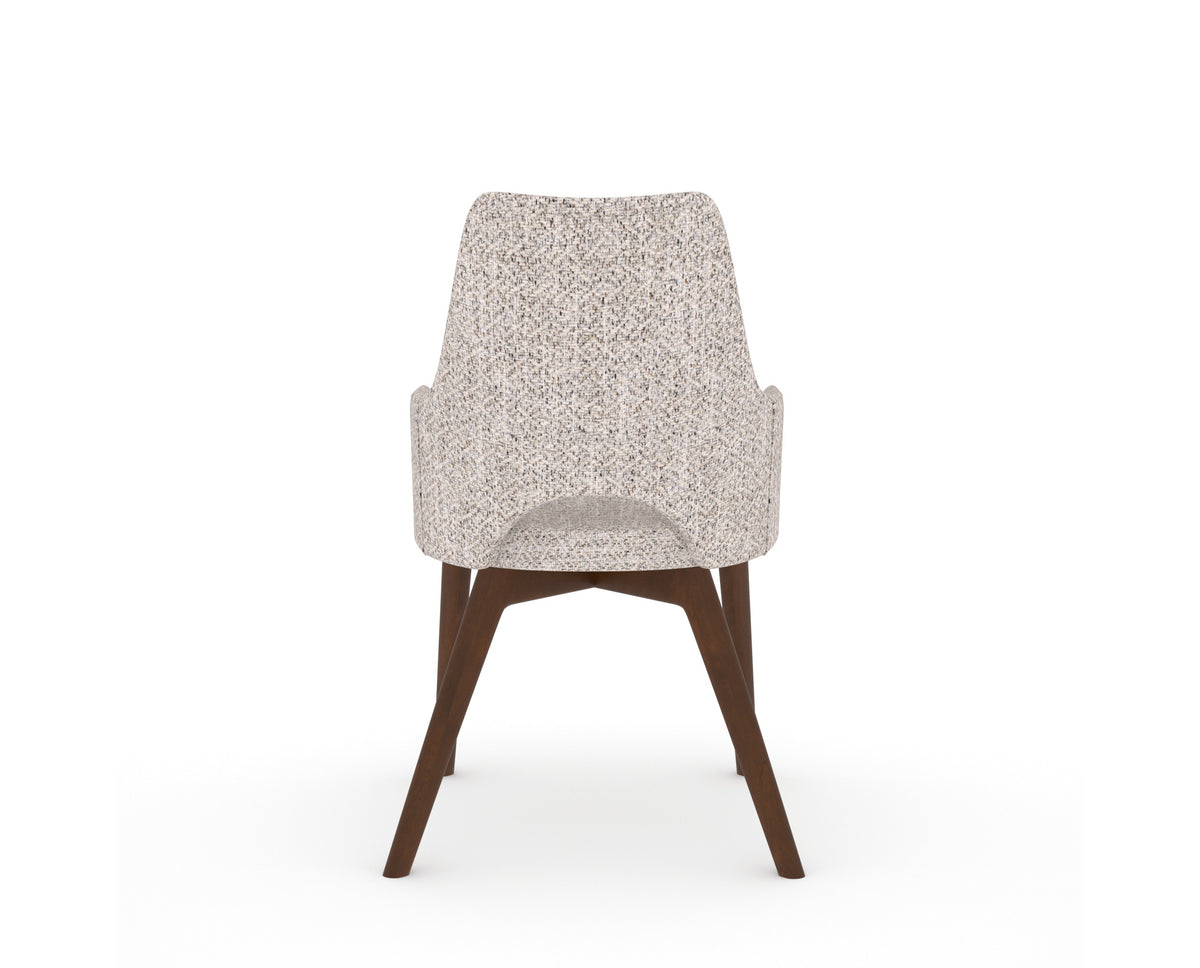Canadel Downtown Norr Dining Chair in Cognac Washed, FP Crypton®, back view