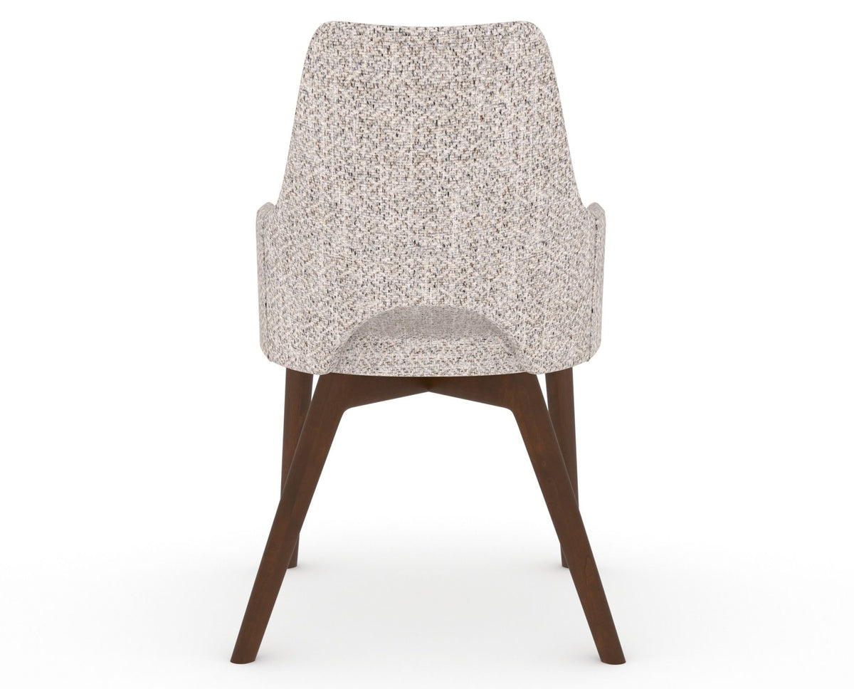 Canadel Downtown Norr Dining Chair in Cognac Washed, FP Crypton®, back view