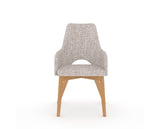 Canadel Downtown Norr Dining Chair in Caramel Washed, FP Crypton®, front view