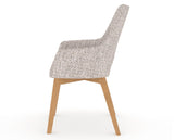 Canadel Downtown Norr Dining Chair in Caramel Washed, FP Crypton®, side view