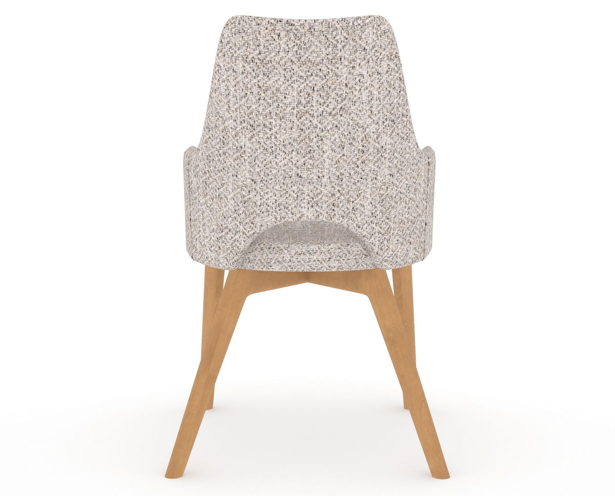 Canadel Downtown Norr Dining Chair in Caramel Washed, FP Crypton®, back view