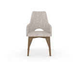 Canadel Downtown Norr Dining Chair in Pecan Washed, FP Crypton®, front view
