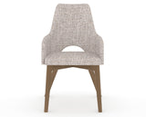 Canadel Downtown Norr Dining Chair in Pecan Washed, FP Crypton®, front view