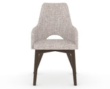 Canadel Downtown Norr Dining Chair in Hazelnut Washed, FP Crypton®, front view