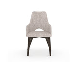 Canadel Downtown Norr Dining Chair in Davy's Grey, FP Crypton®, front view