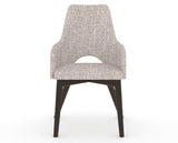 Canadel Downtown Norr Dining Chair in Davy's Grey, FP Crypton®, front view
