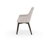 Canadel Downtown Norr Dining Chair in Davy's Grey, FP Crypton®, side view