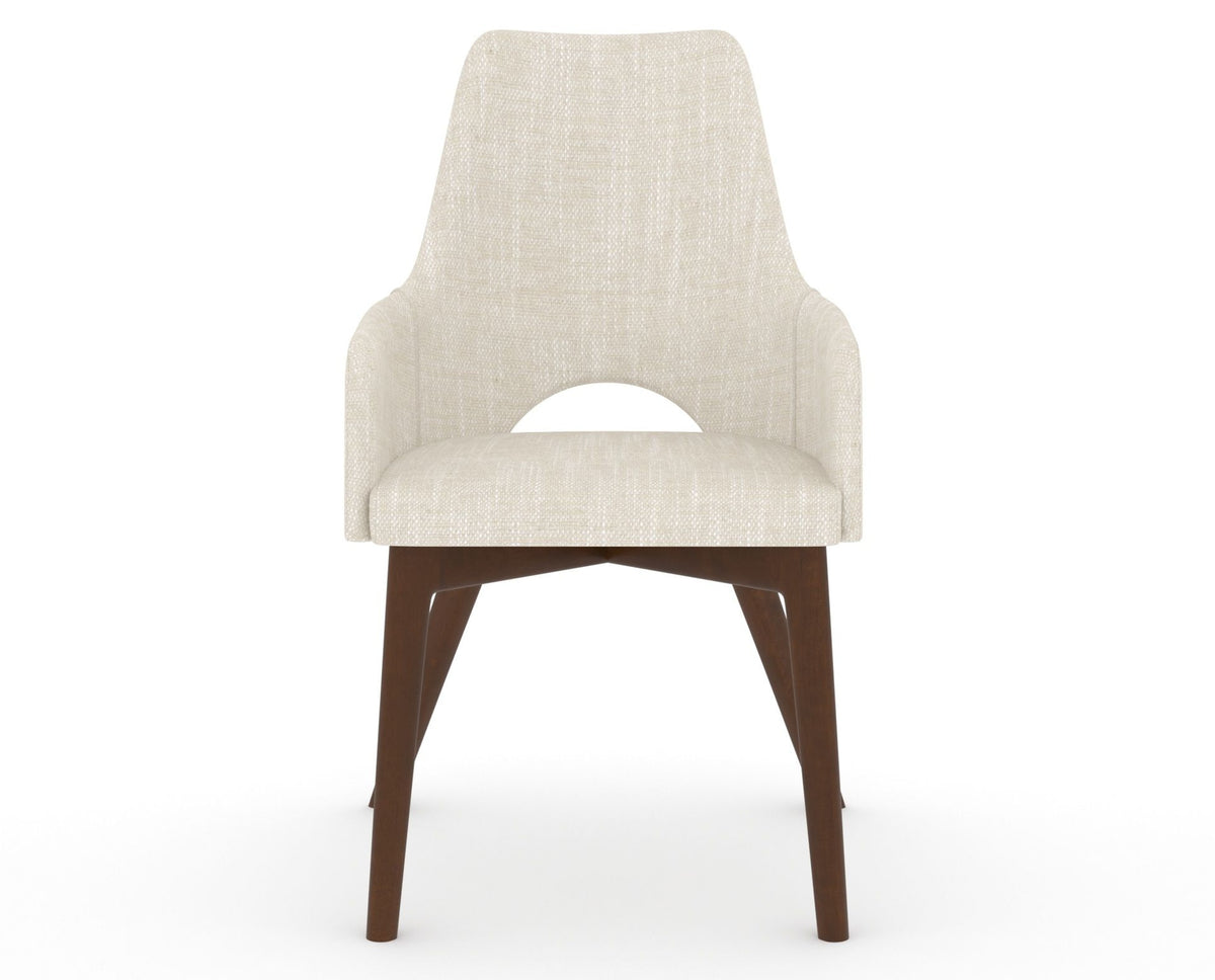 Canadel Downtown Norr Dining Chair in Cognac Washed, FT InsideOut®, front view