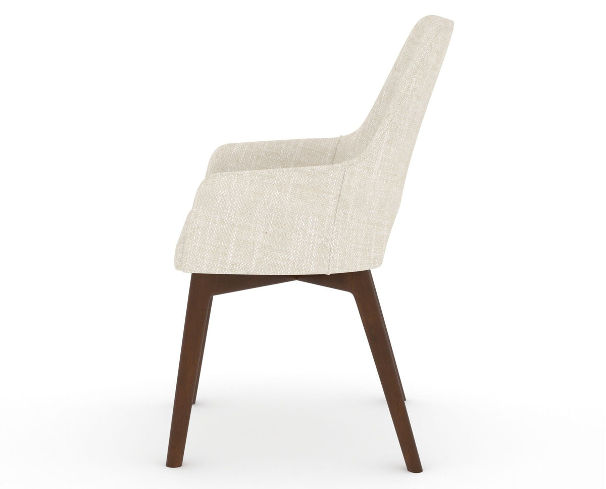 Canadel Downtown Norr Dining Chair in Cognac Washed, FT InsideOut®, side view