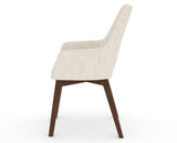 Canadel Downtown Norr Dining Chair in Cognac Washed, FT InsideOut®, side view