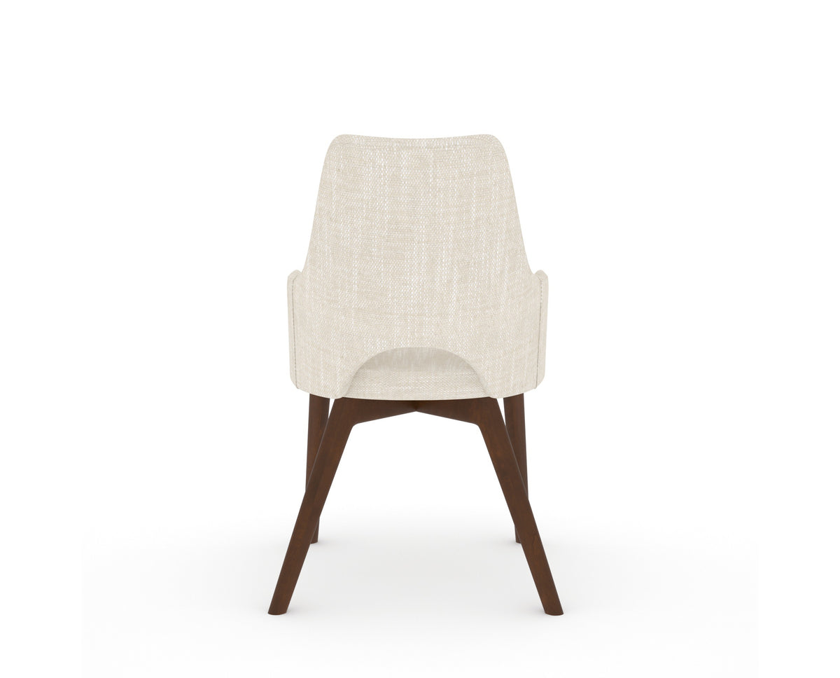 Canadel Downtown Norr Dining Chair in Cognac Washed, FT InsideOut®, back view