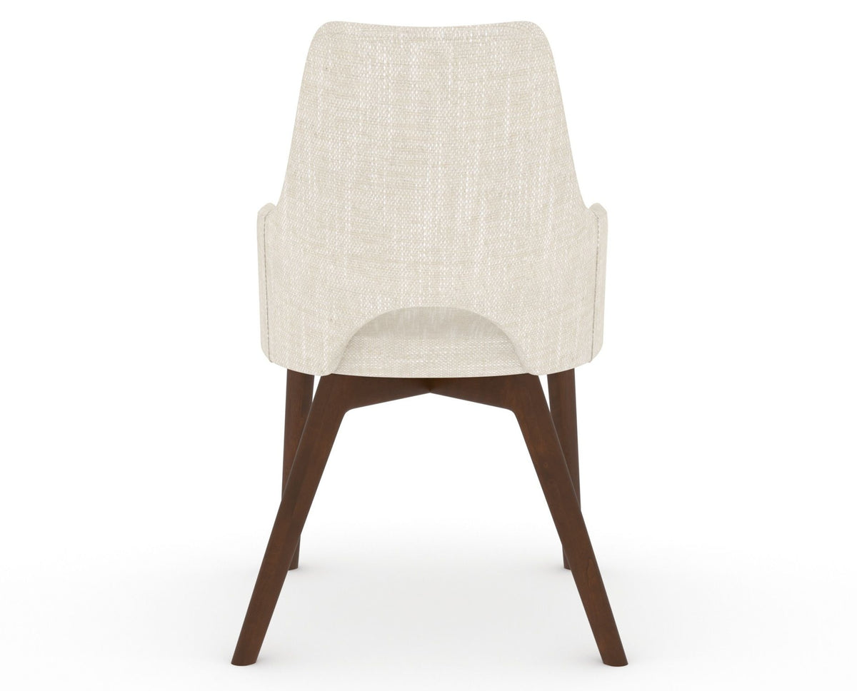 Canadel Downtown Norr Dining Chair in Cognac Washed, FT InsideOut®, back view