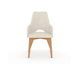 Canadel Downtown Norr Dining Chair in Caramel Washed, FT InsideOut®, front view