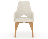 Canadel Downtown Norr Dining Chair in Caramel Washed, FT InsideOut®, front view