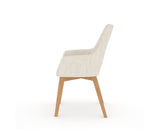 Canadel Downtown Norr Dining Chair in Caramel Washed, FT InsideOut®, side view