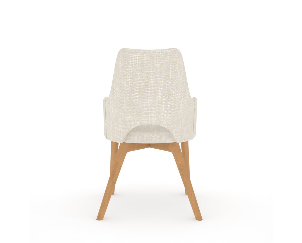 Canadel Downtown Norr Dining Chair in Caramel Washed, FT InsideOut®, back view