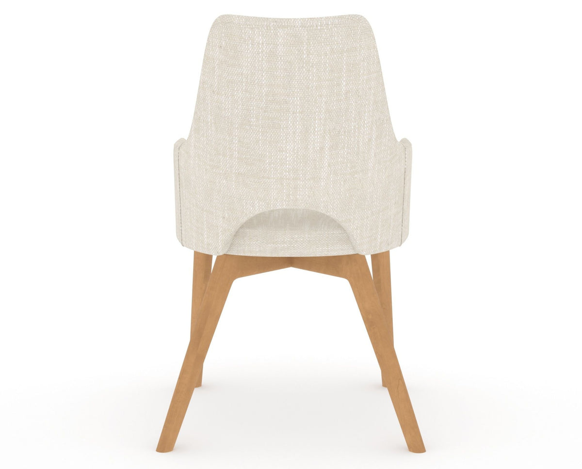 Canadel Downtown Norr Dining Chair in Caramel Washed, FT InsideOut®, back view