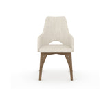 Canadel Downtown Norr Dining Chair in Pecan Washed, FT InsideOut®, front view