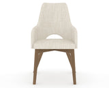 Canadel Downtown Norr Dining Chair in Pecan Washed, FT InsideOut®, front view