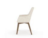 Canadel Downtown Norr Dining Chair in Pecan Washed, FT InsideOut®, side view