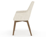 Canadel Downtown Norr Dining Chair in Pecan Washed, FT InsideOut®, side view