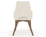 Canadel Downtown Norr Dining Chair in Pecan Washed, FT InsideOut®, back view