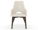 Canadel Downtown Norr Dining Chair in Hazelnut Washed, FT InsideOut®, front view