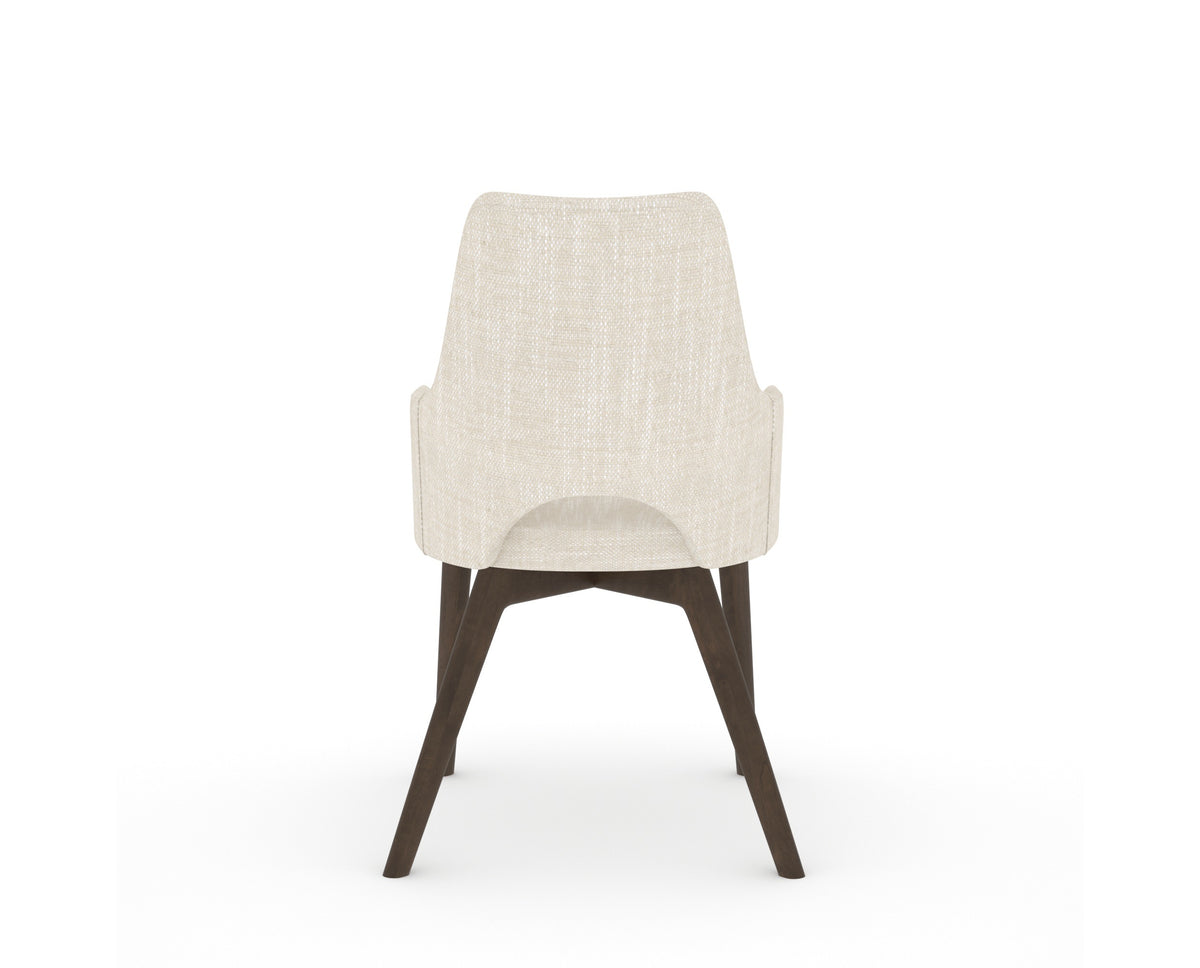 Canadel Downtown Norr Dining Chair in Hazelnut Washed, FT InsideOut®, back view