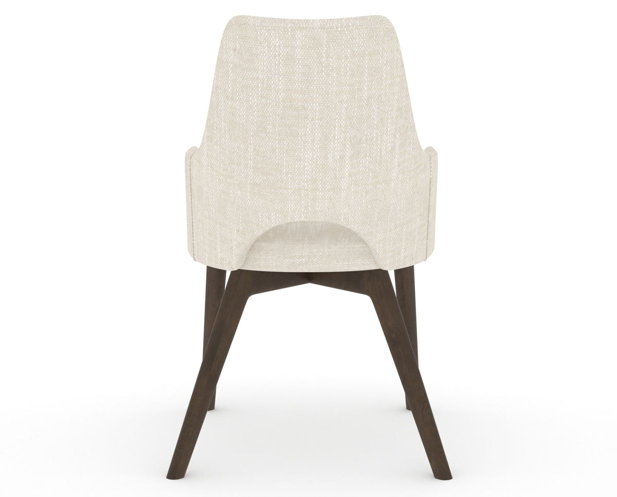 Canadel Downtown Norr Dining Chair in Hazelnut Washed, FT InsideOut®, back view