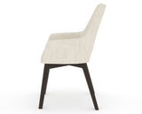 Canadel Downtown Norr Dining Chair in Davy's Grey, FT InsideOut®, side view