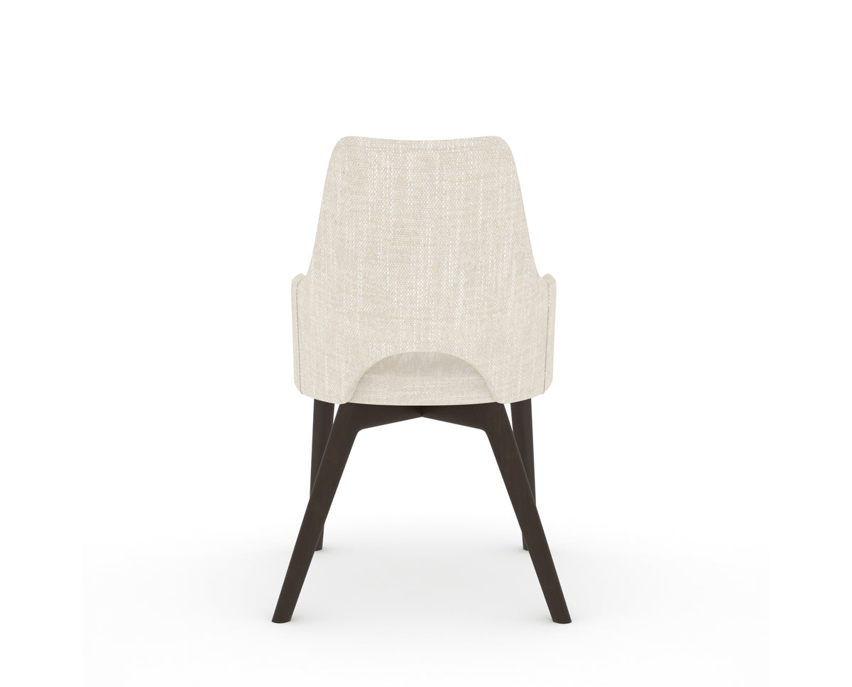 Canadel Downtown Norr Dining Chair in Davy's Grey, FT InsideOut®, back view