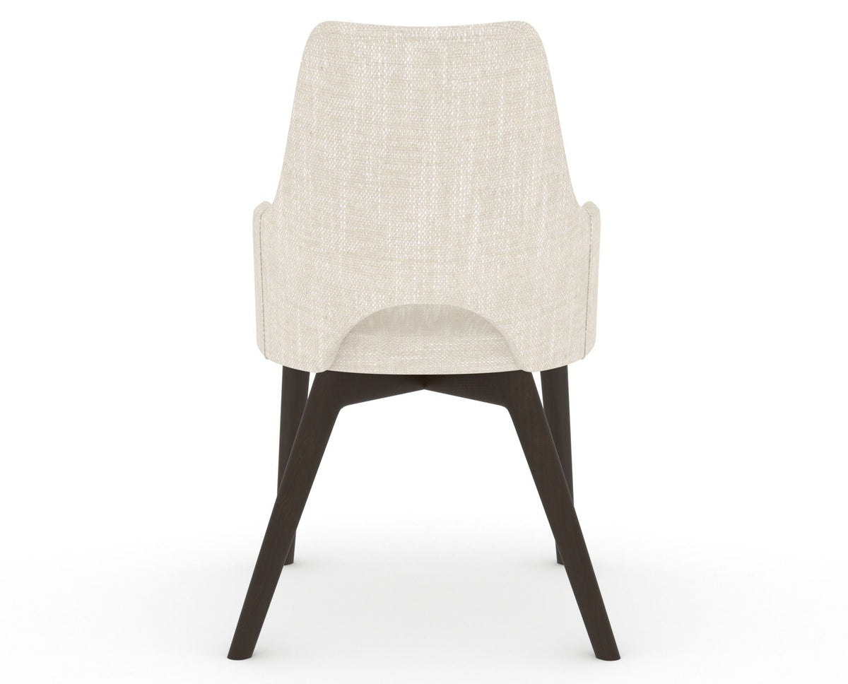 Canadel Downtown Norr Dining Chair in Davy's Grey, FT InsideOut®, back view