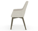 Canadel Downtown Norr Dining Chair in Shadow, TB Fabric, side view