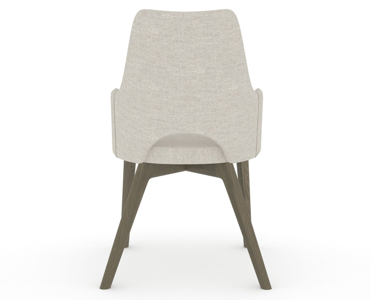 Canadel Downtown Norr Dining Chair in Shadow, TB Fabric, back view