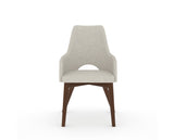 Canadel Downtown Norr Dining Chair in Cognac Washed, TB Fabric, front view