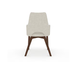 Canadel Downtown Norr Dining Chair in Cognac Washed, TB Fabric, back view