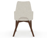 Canadel Downtown Norr Dining Chair in Cognac Washed, TB Fabric, back view