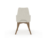 Canadel Downtown Norr Dining Chair in Pecan Washed, TB Fabric, back view