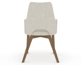 Canadel Downtown Norr Dining Chair in Pecan Washed, TB Fabric, back view
