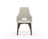 Canadel Downtown Norr Dining Chair in Hazelnut Washed, TB Fabric, front view