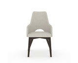 Canadel Downtown Norr Dining Chair in Davy's Grey, TB Fabric, front view